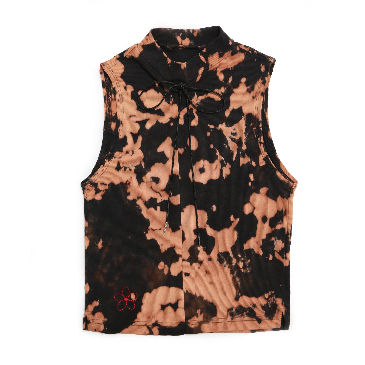 FLOWER MOCK NECK TANK